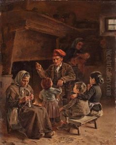 Escena Familiar by Juan Brull Vinyoles