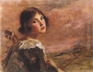 Retrato De Nina by Juan Brull Vinyoles