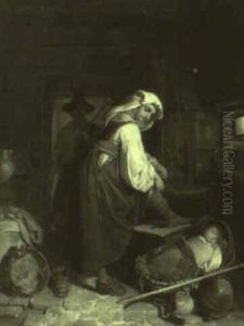 Sleeping Baby by Louis Joseph Bruls