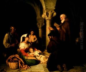 La Benediction De L'heureuse Famille by Ludwig Bruls