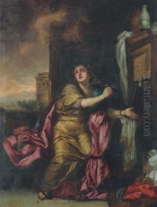 Die Reuige Maria Magdalena by Charles Frederic Brun