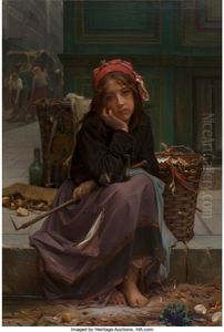 The Young Rag Seller by Charles Guillaume Brun