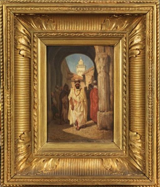 Dignitaire Arabe Passant Sous Une Arcade - view 1