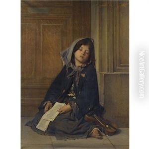 La Mendiante by Charles Guillaume Brun