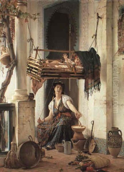 Algerian Mother And Child - view 1