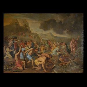 Crossing The Red Sea by Charles Le Brun
