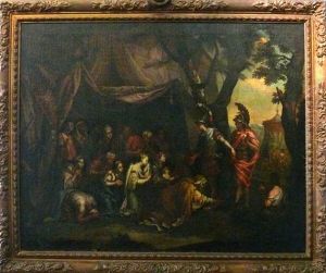 Die Familie Des Perserkonigs Darius Nach Der Schlacht Bei Issos Im Zelt Alex by Charles Le Brun