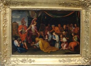 Les Reines De Perse Au Pied D'alexandre Ou La Tente De Darius by Charles Le Brun