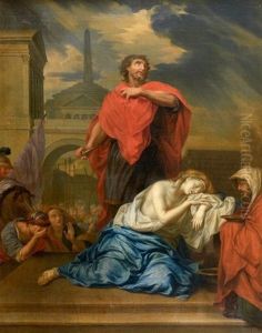 Le Sacrifice De Jephte by Charles Le Brun