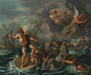The Wrath Of Neptune by Charles Le Brun
