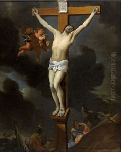 Le Christ En Croix by Charles Le Brun
