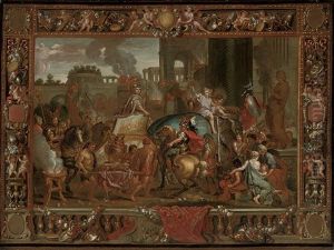 The Triumphal Entry Of Alexander Into Babylon by Charles Le Brun