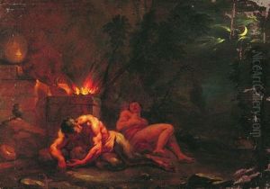 Allegorie Des Heures De La Nuit by Charles Le Brun
