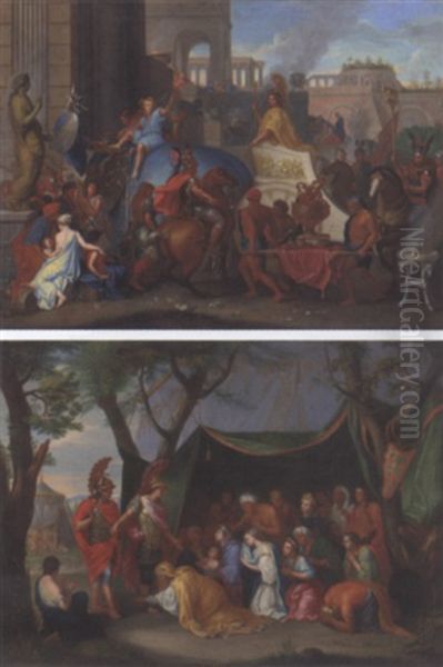 The Entry Of Alexander Into Babylon by Charles Le Brun
