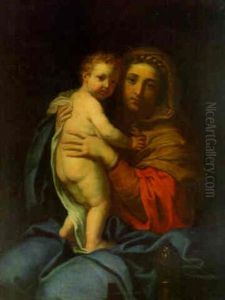 The Virgin And Child by Charles Le Brun