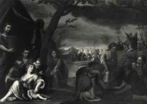 Israelites Gathering Manna In The Wilderness Israelites Gathering Manna In The Wilderness