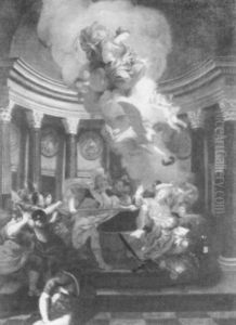 The Virgin Appearing To                                     A Martyred Bishop