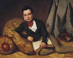 Portrait D'un Adolescent Juif by Adolphe Brune