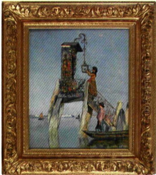 Preparation De La Fete A Venise - view 1