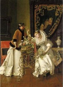 A Flower Arrangement by Francois Brunery