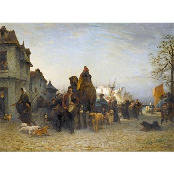 Bateleurs Valaques Avec Leur Animaux - view 1