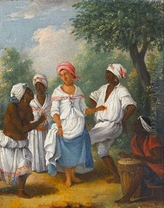 Free Women Of Dominica Dancing by Agostino Brunias