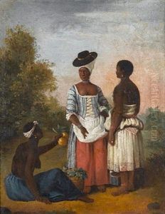A Fruit Seller With Free Women Of Dominica by Agostino Brunias