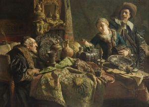 <les Derniers Bijoux> by Leon de Meutter Brunin