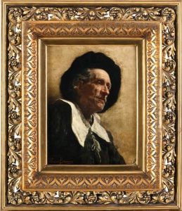 Tete De Vieillard by Leon de Meutter Brunin
