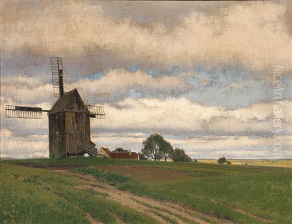 Windmill In The 'weinviertel' - view 1