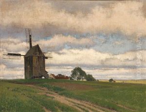 Windmill In The 'weinviertel'