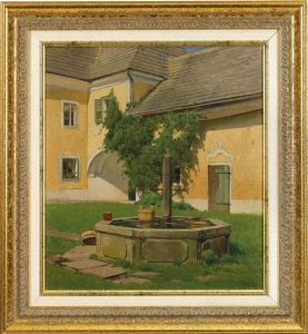Pfarrhof In Grunau/oo by Ferdinand Brunner