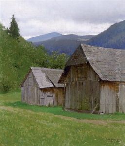 Holzhutten (im Wechselgebirge - Laut Auskunft Der Besitzer) by Ferdinand Brunner