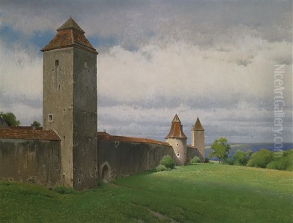 Wolkenschatten (burghausen, Frauenturm, Storchenturm, Pulverturm) - view 1