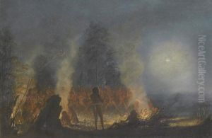 Corroboree, Lake Macquarie by Henry Curzon Allport