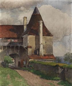 Alter Turm In Burghausen by Ferdinand Brunner