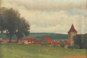 Das Dorf Berching In Franken by Ferdinand Brunner