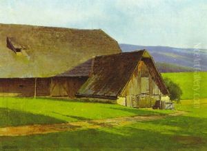 Scheune Im Waldviertel by Ferdinand Brunner