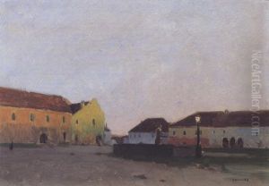 Dorfplatz In Niederosterreich by Ferdinand Brunner