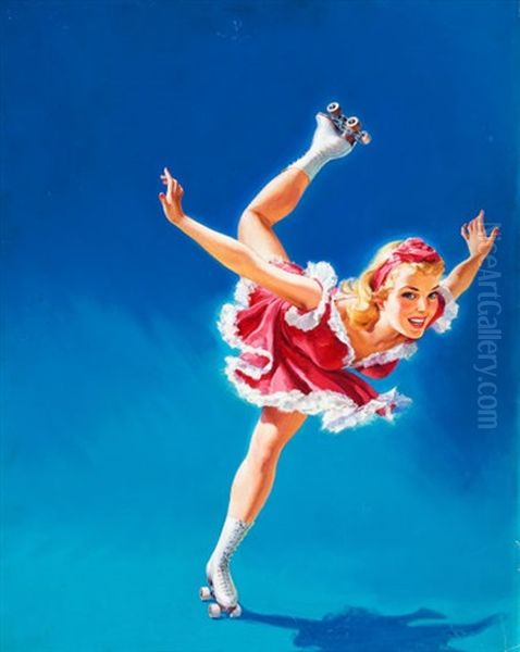 Pin-up Roller-skating - view 1