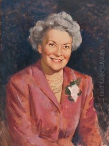 Portrait Of Mrs. Brunner by Frederick Sands Brunner