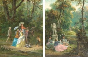 Ausflugsgesellschaft Im Park (+ Picknick Im Park; Pair) by Georg Brunner