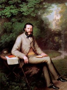 Portrait Eines Schlosherren by Hans Brunner