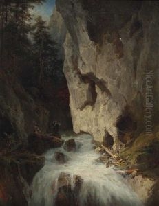 Besucher In Einer Klamm