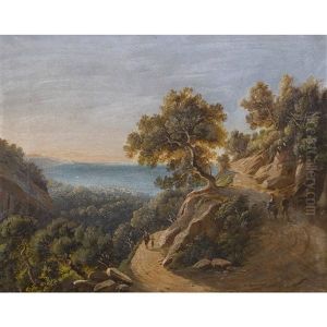Gegend Bei Nizza by Karl (Carl) Brunner