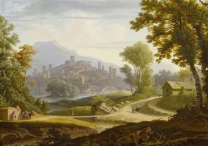 Italienische Ansicht, Wohl Sizilien by Salomon Brunner