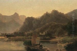 Parthie Am Wallenstadtersee by Salomon Brunner