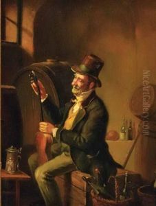 Gentleman With His Violin In The Wine Cellar Gentleman With His Violin In The Wine Cellar