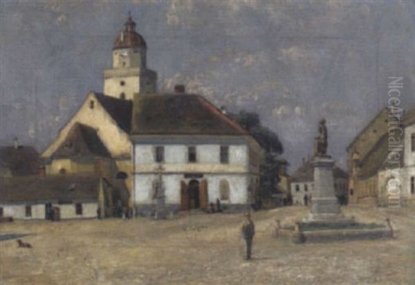 Stadtplatz Mit Figurlicher Staffage - view 1