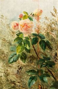 Rosenstuck Mit Wildgrasern by Emile-Henri Brunner-Lacoste